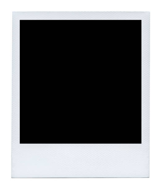 Blank photo isolated on white background. stock photo