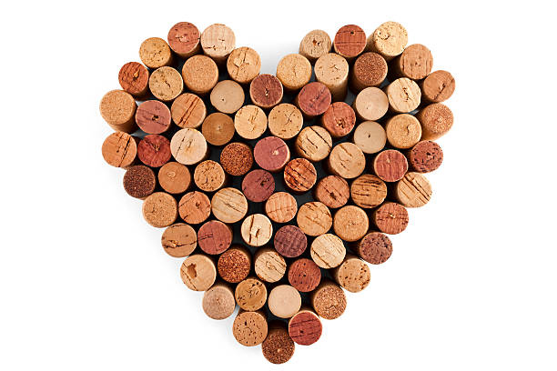Bunch of Wine Corks stock photo