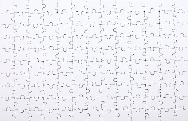 terminou o'puzzle' - teamwork absence blank jigsaw puzzle imagens e fotografias de stock