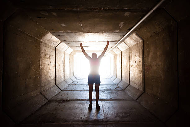 istock Light At The End Of Tunnel 181117261