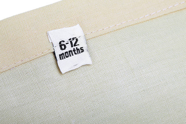 istock 6-12 Months Clothing Label 181117847