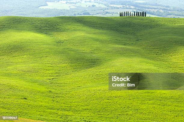 Foto de Paisagem De Colinas Ciprestes Val Dorcia Toscana Itália e mais fotos de stock de Abstrato