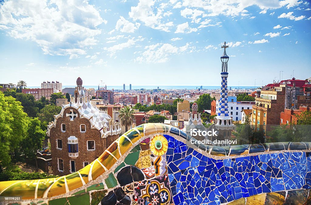 Park Guell, Barcelona - Lizenzfrei Parc Guell Stock-Foto