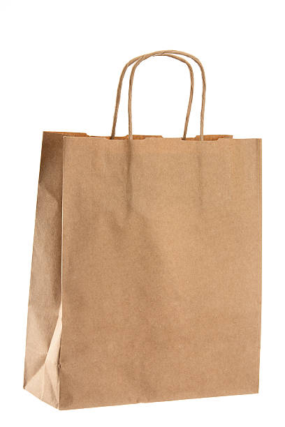 istock Empty shopping bag isolated on white background 181119602