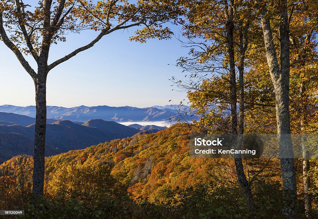 Montagnes des Appalaches en automne - Photo de Parc National des Great Smoky Mountains libre de droits