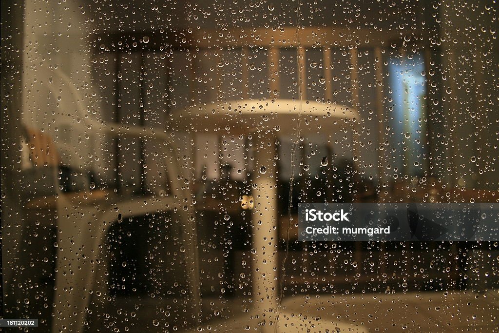 비오는 공유일 발코니 - 로열티 프리 0명 스톡 사진