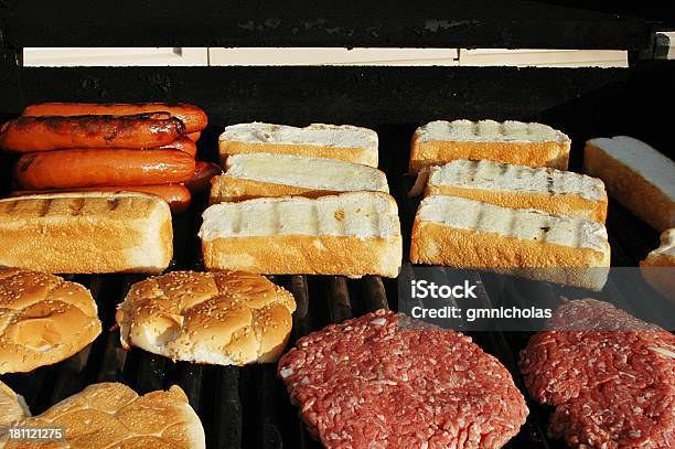 Grill Grub Stock Photo - Download Image Now - Barbecue Grill, Bread, Bun - Bread