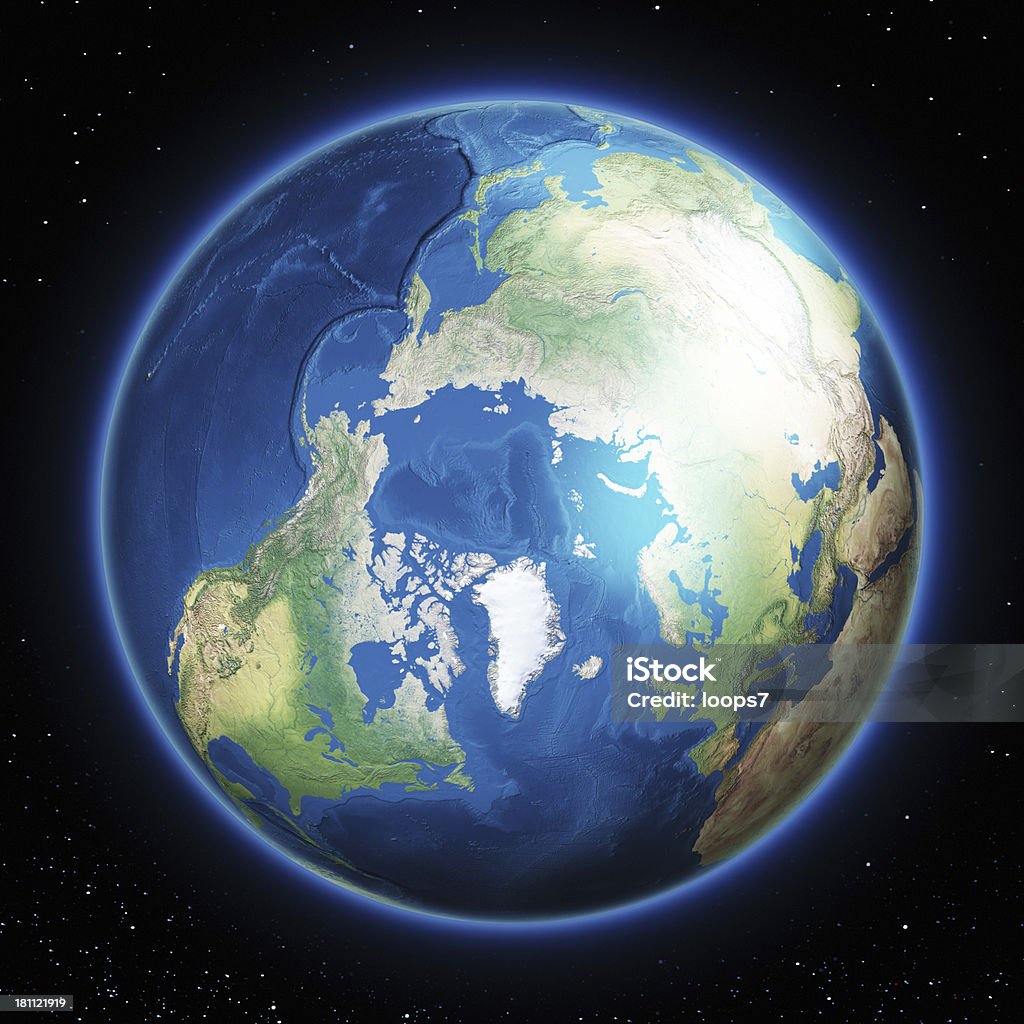 アースノース極 - 北極点のロイヤリティフリーストックフォト