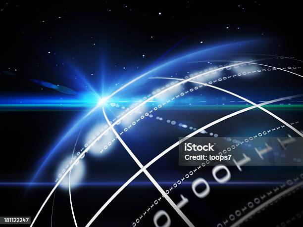 추상적임 이진법 행성입니다 인공위성 뷰에 대한 스톡 사진 및 기타 이미지 - 인공위성 뷰, 테크놀로지, 0명