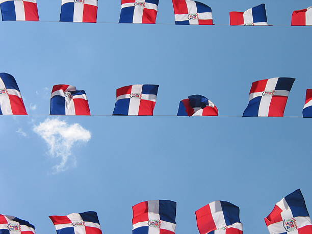 Drapeaux de la République dominicaine - Photo