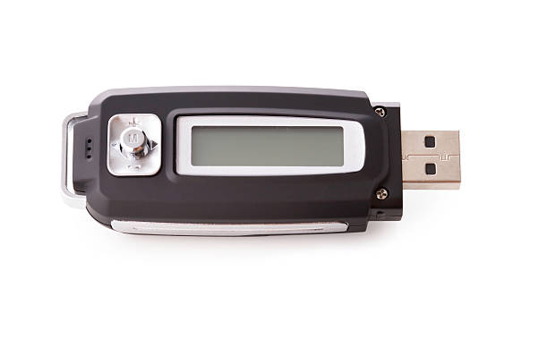 odtwarzacz mp3 na białym - usb flash drive computer mp3 player security zdjęcia i obrazy z banku zdjęć