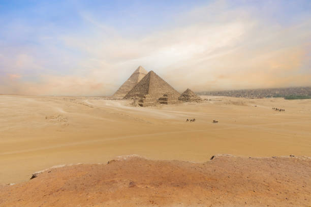 istock The great pyramids of Giza. Cairo . Egypt . 1811232961