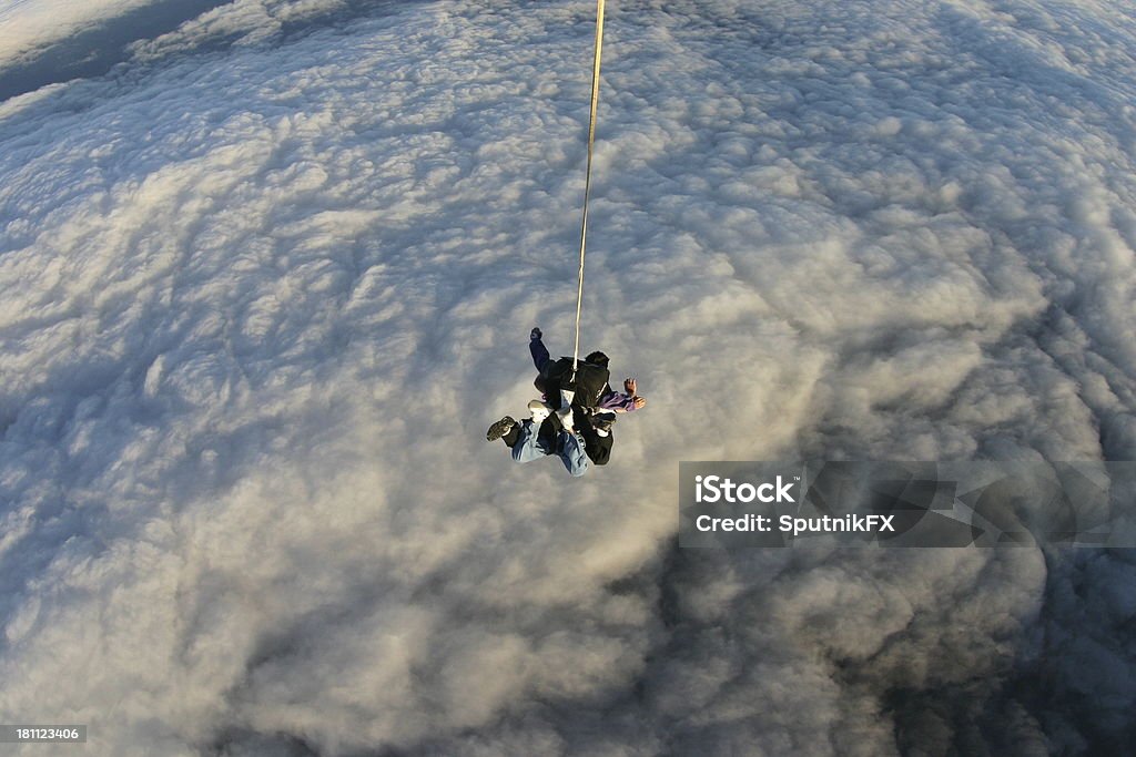 Freefall-Tandem Skydive - Zbiór zdjęć royalty-free (Fotografika)