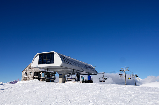 The final station of the cable car on the Bohinj ski trail