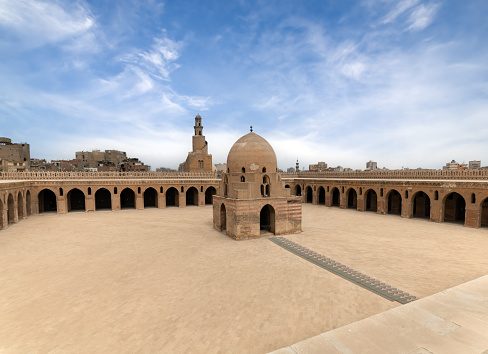 Mosque of Ibn Tulun. medieval Cairo. Egypt.