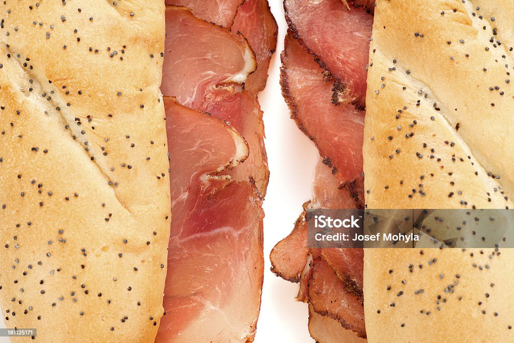 Ahumado, sándwiches de carne - Foto de stock de Alimento libre de derechos