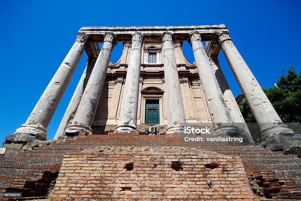 Stary temple w Palatine Hill, Rzym - Zbiór zdjęć royalty-free (Rzymski)