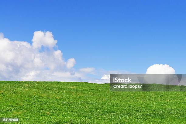 Gras Und Himmel Stockfoto und mehr Bilder von Blau - Blau, Ebene, Wolke
