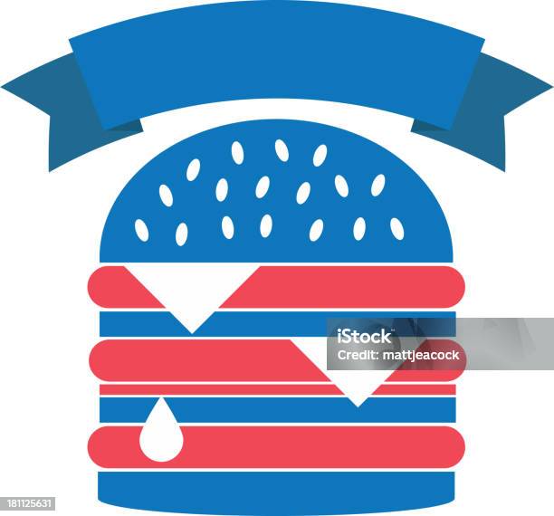 Burger - Arte vetorial de stock e mais imagens de Alimentação Não-saudável - Alimentação Não-saudável, Carne, Carne de Vaca