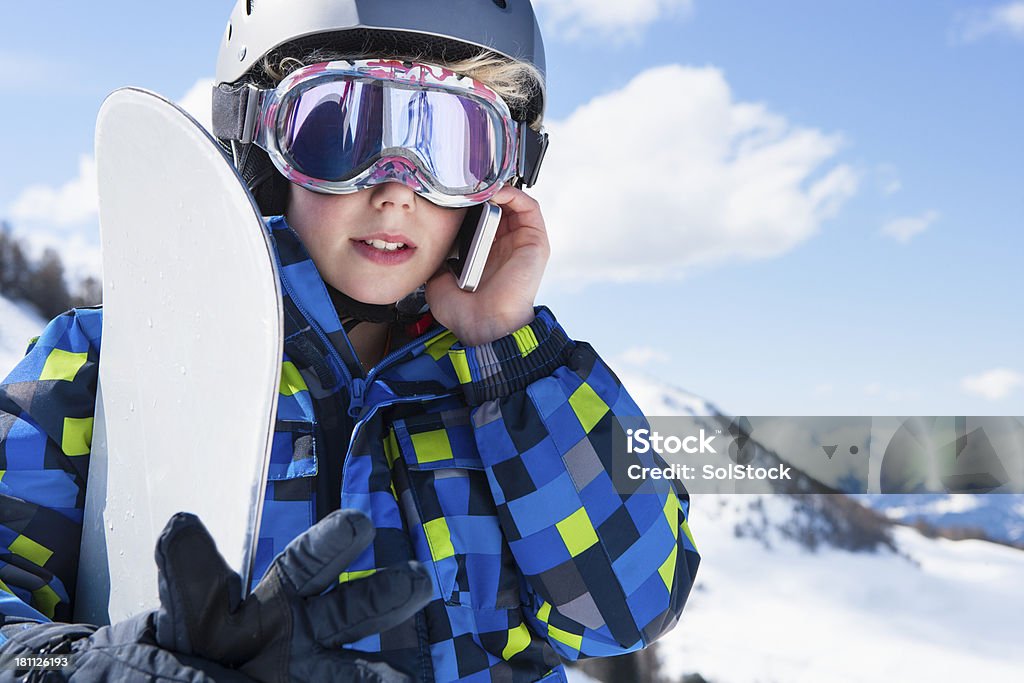 Von den Pisten - Lizenzfrei Alpen Stock-Foto