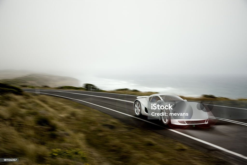 Sport auto al crepuscolo - Foto stock royalty-free di Automobile di lusso