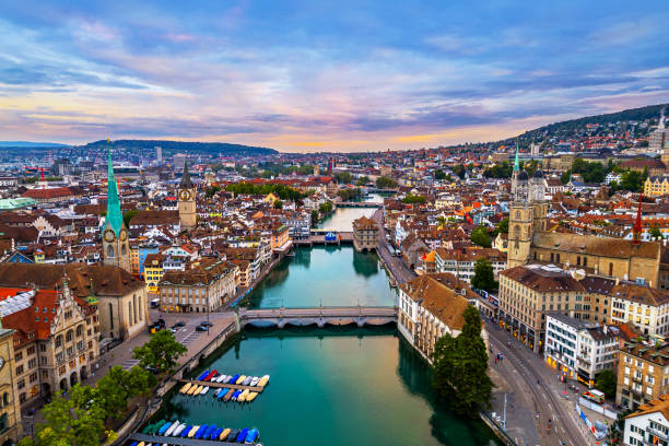 istock Zurich, Swizterland over the Limmat River 1811265897