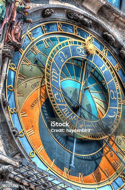 Hdr Image Prague Astronomical Clock In The Old Town Square Stock Photo - Download Image Now