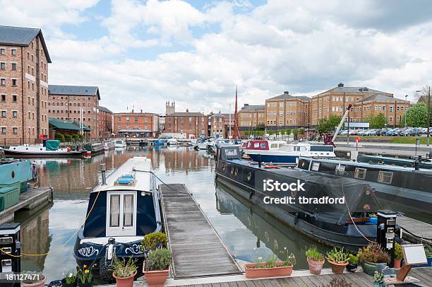Canal Embarcaciones En Un Puerto Foto de stock y más banco de imágenes de Gloucester - Gloucester, Reino Unido, Inglaterra