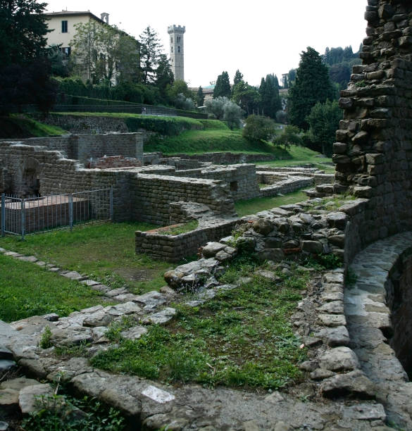 Etruscan Ruins in Fiesole Italy. 8Km North of Florence.