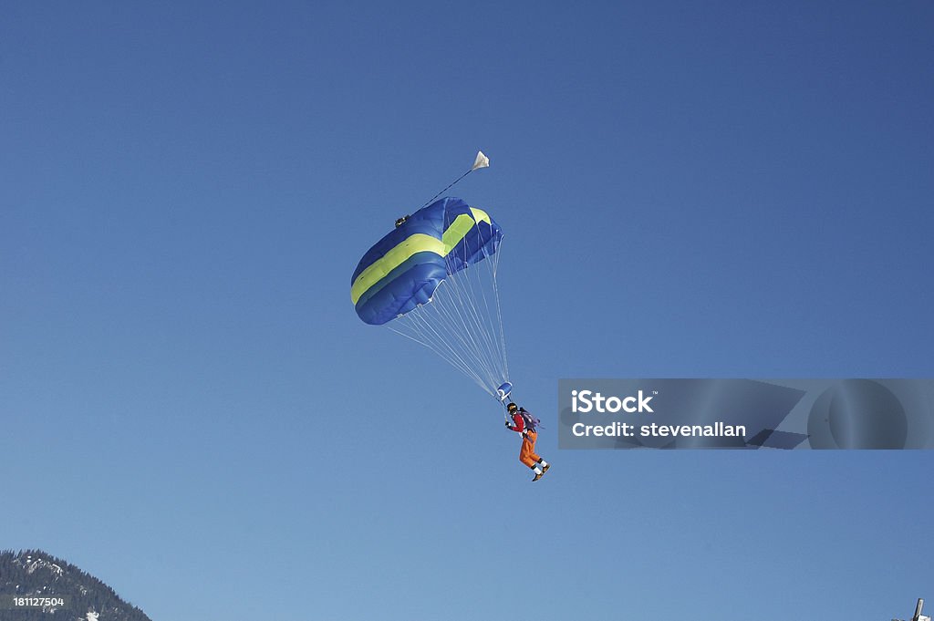 Gleitschirmfliegen in den Anden - Lizenzfrei Fallschirmsport Stock-Foto