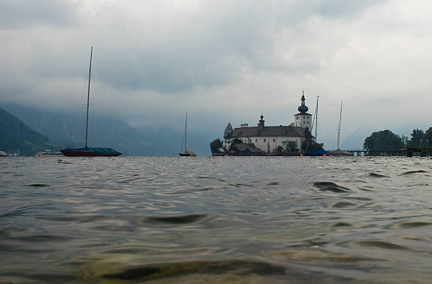 Famous Schloss Ort in Gmunden, Traunsee, Salzkammergut, Upper Austria