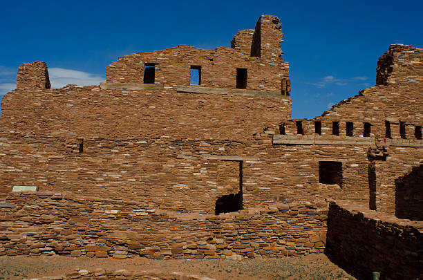 abo rovine di missioni pueblo monumento nazionale di salinas - albuquerque catholicism church new mexico foto e immagini stock
