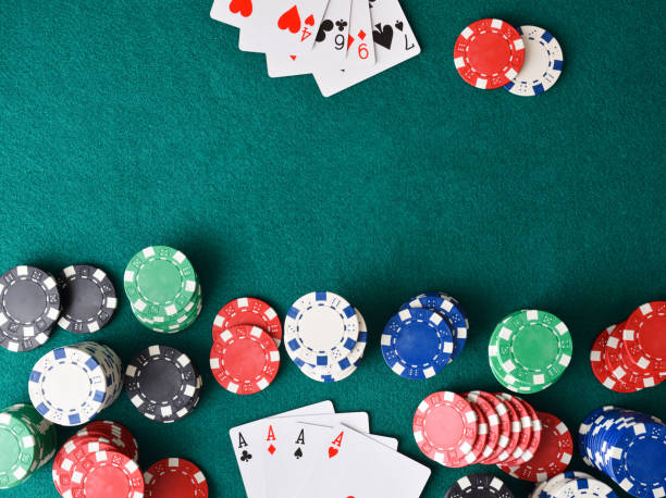 istock Winner with poker of aces versus loser without game 1811285282