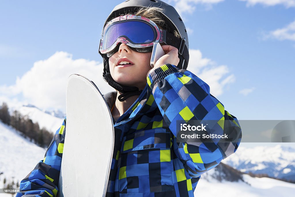 Von den Pisten - Lizenzfrei Alpen Stock-Foto