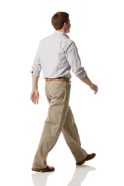 istock Profile of a man walking 181129427