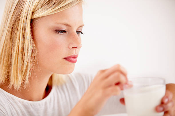 istock Milk is not her favorite drink.... 181129435