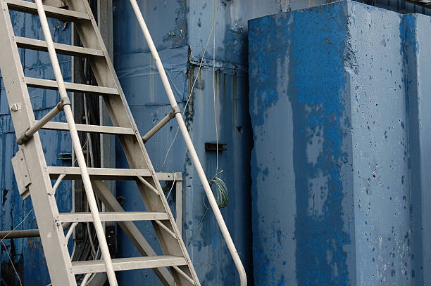 Industrial Stairway stock photo