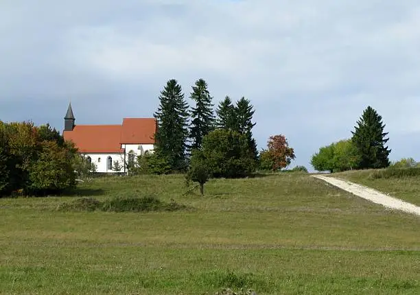 Stephanus-Kirche of Gruorn on the Swabian Alb in Germany