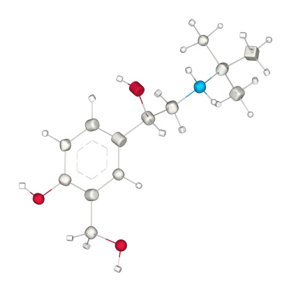 Molecular Model of Albuterol.