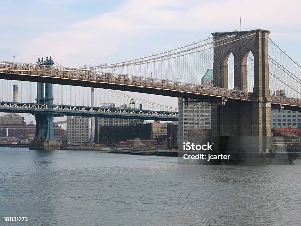 Photo libre de droit de Pont De Brooklynd banque d'images et plus d'images libres de droit de Au loin - Au loin, Brooklyn - New York, Ciel