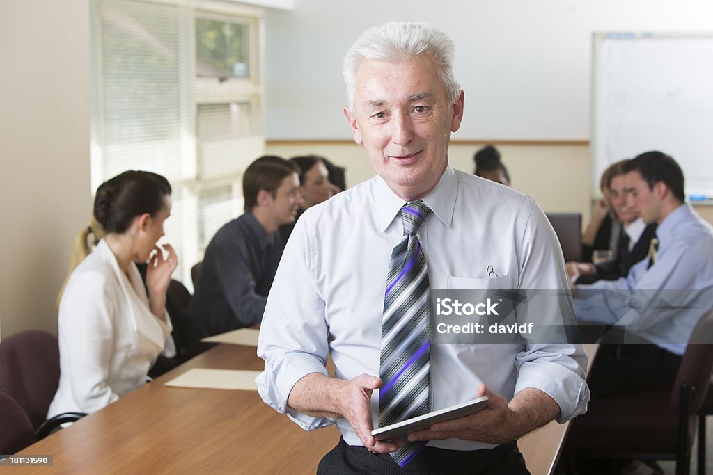 Tablet computador homem maduro - Royalty-free 50 Anos Foto de stock