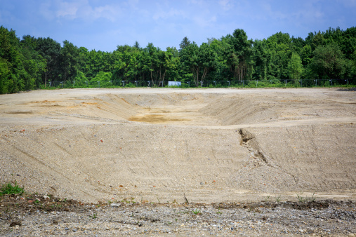 Compacting Pit Large Excavation Pit Stock Photo - Download Image Now - Construction ...