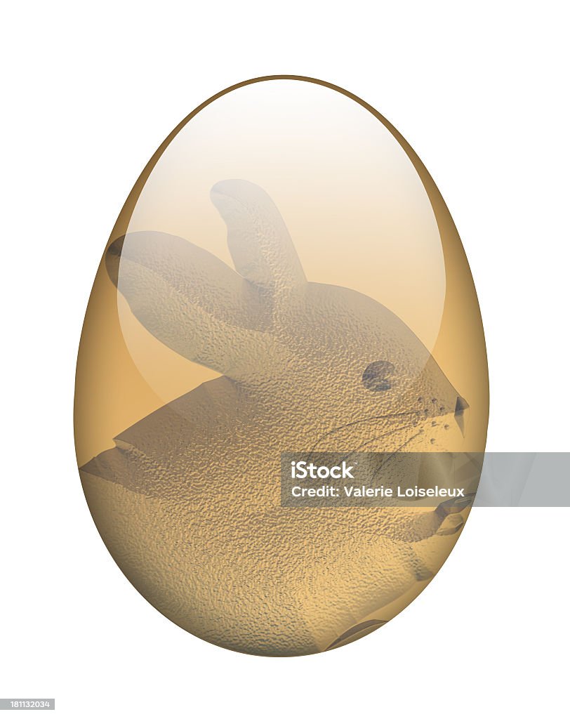 ウサギと卵 - 動物のロイヤリティフリーストックフォト