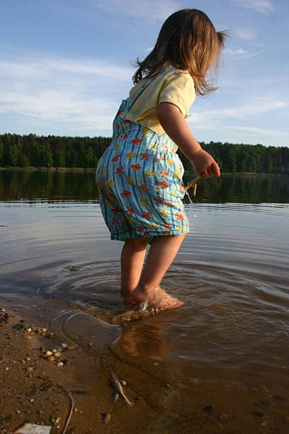 istock Girl in Water - summer evening 181132317