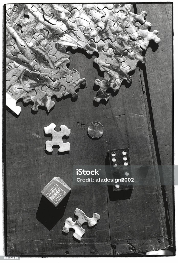 Downtime Rustic still life of hobbies. Coin Stock Photo