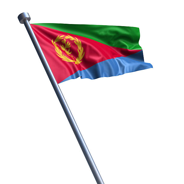istock Flag of Eritrea isolated on white 181132772