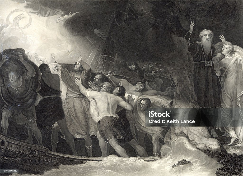 Shakespeare's The Sturm - Lizenzfrei William Shakespeare Stock-Illustration