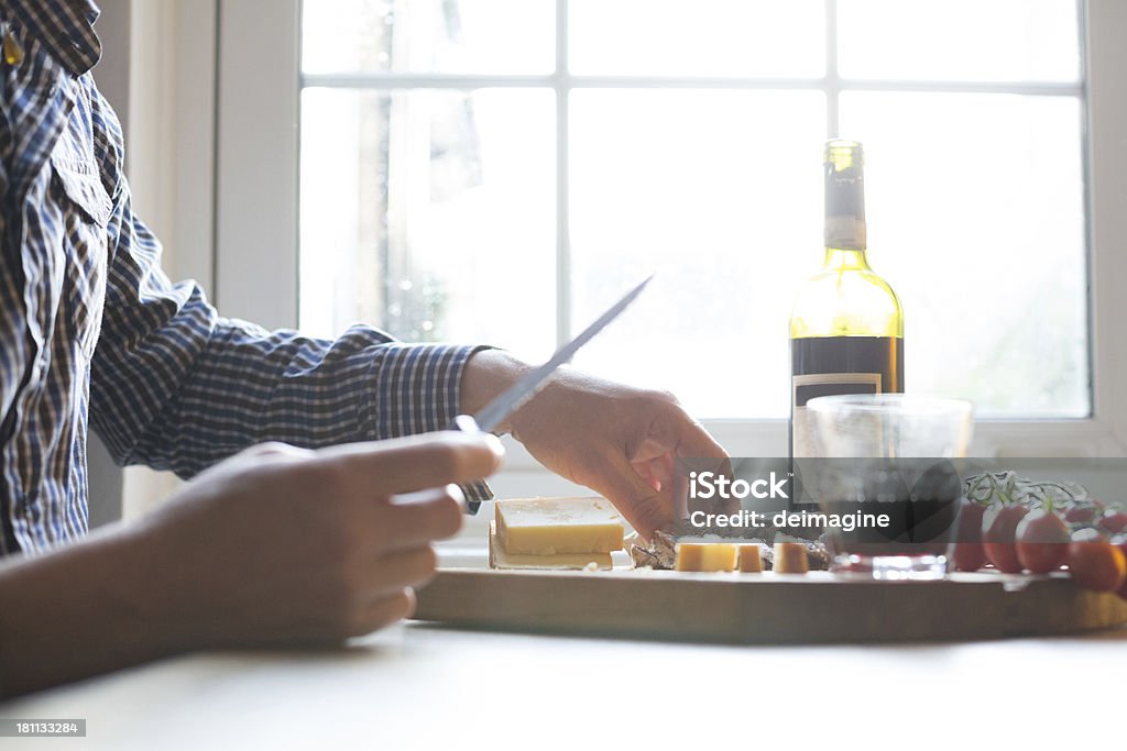 Mann ist seine aperitif - Lizenzfrei Bildschärfe Stock-Foto