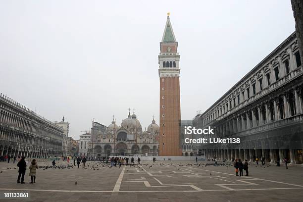 Piazza San Marco - Fotografie stock e altre immagini di Architettura - Architettura, Basilica di San Marco, Campanile