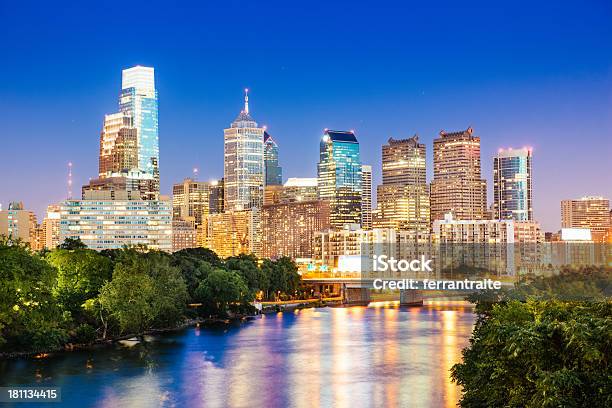 Philadelphia Skyline Stock Photo - Download Image Now - Pennsylvania, Financial District, Architecture